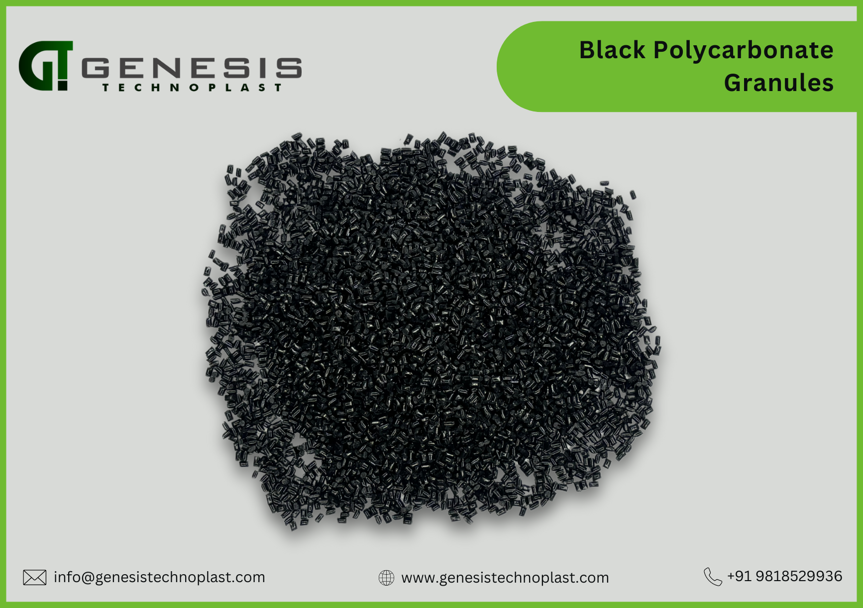 Genesis technoplast plastic granules manufacturer: Black PC Granules